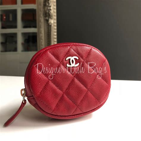 chanel coin purse round